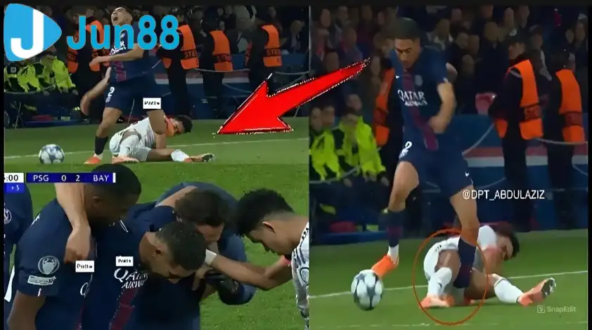 Pha vào bóng nguy hiểm của Luis Diaz với Hakimi (Ảnh: ABOULAZIZ). Pha vào bóng nguy hiểm của Luis Diaz với Hakimi (Ảnh: ABOULAZIZ).